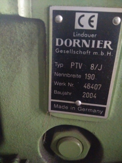 2004 PTV 8J Dornier JC5 Staublı jakarlı