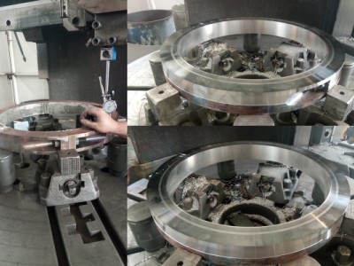 GAZ YÜKSÜĞÜ BABİT KAPLAMA DİK TORNA İŞLEME